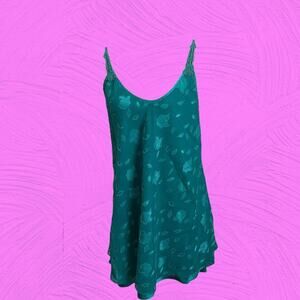Inner Most Vintage Emerald Green Slip Dress